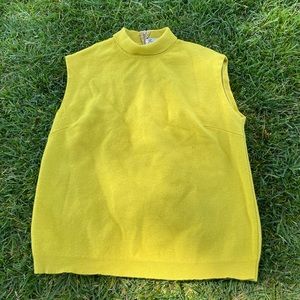 Vintage Yellow/Green Wool Sweater size S/M